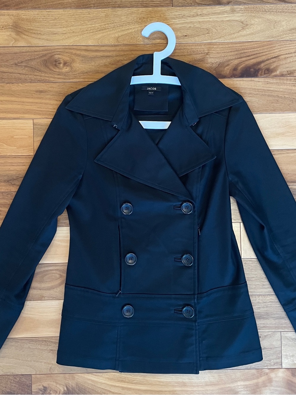 Jacob Black Double-Breasted Pea Coat